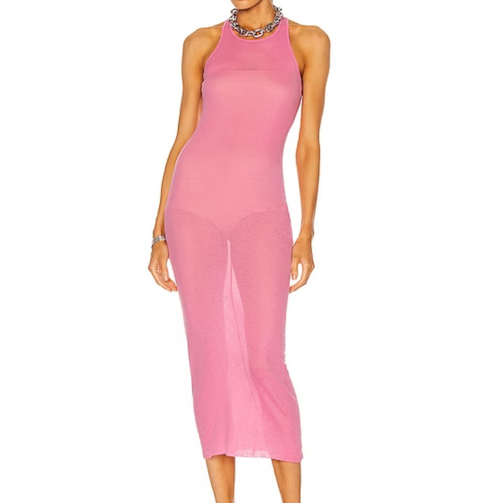 Rick Owens Pink Tank Maxi Dress